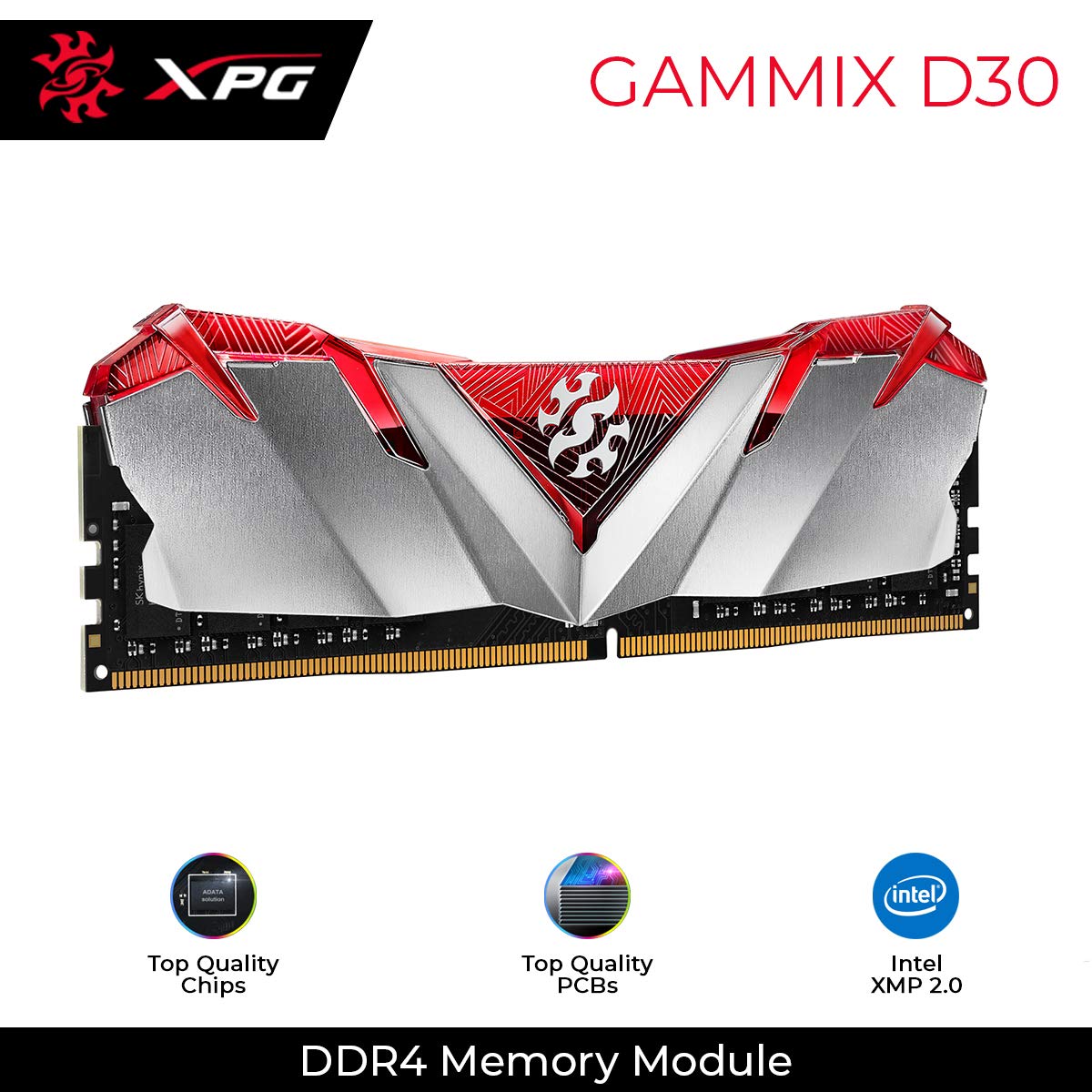 XPG ADATA GAMMIX D30 DDR4 8GB (1x8GB) 3200MHz U-DIMM Desktop Memory